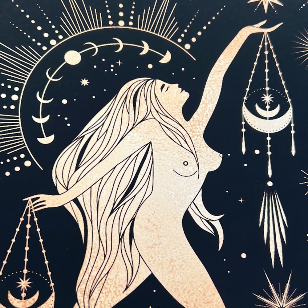 Libra Wall Art Celestial Zodiac Horoscope Illustration Print Poster Unframed - Picture 12 of 17